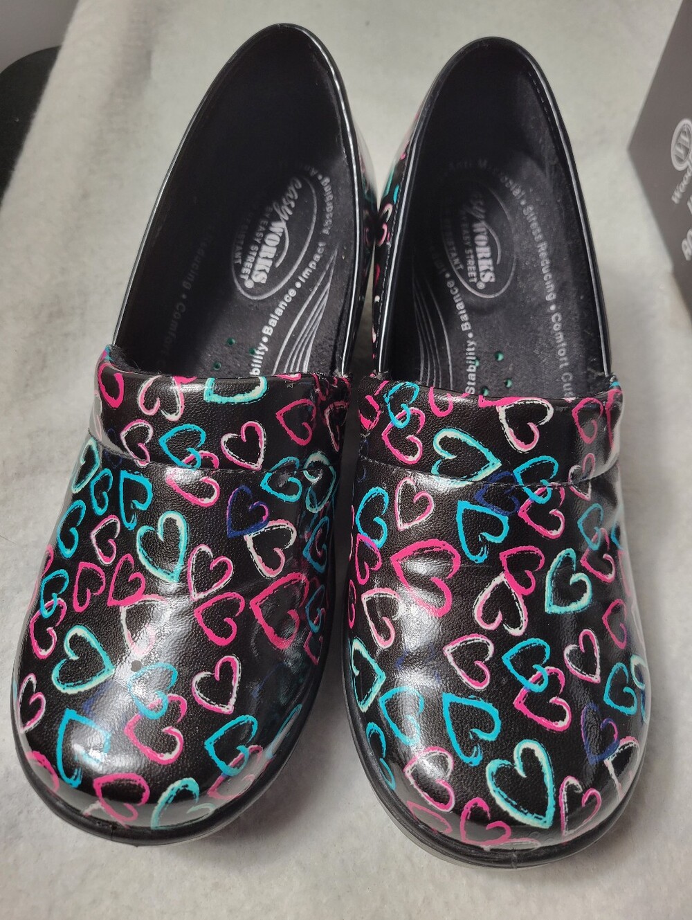 Easy Works by Easy Street 'Leeza' Slip-Resistant Work Clogs SZ 8.5
